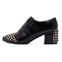 rivets black boots brogues edgability side view