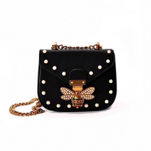 pearl studded butterfly black bag edgability