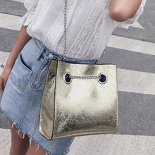 metallic bag sling bag edgy fashion edgability model view