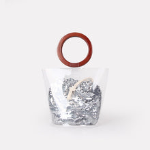 clear bag sequins bag bucket bag edgability