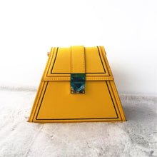 yellow bag sling bag triangle bag edgability