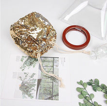 clear bag gold bag bucket bag edgability open view