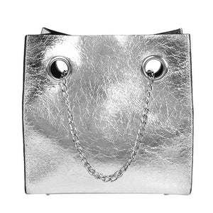 silver bag sling bag edgy fashion edgability