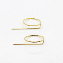 golden hoop stick earrings edgability side view