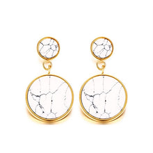 marble earrings gold earrings statement jewelry edgability