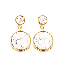 marble earrings gold earrings statement jewelry edgability