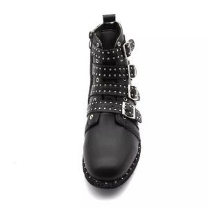 studded boots black boots edgability front view