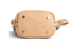 bucket bag fur bag brown bag edgability bottom view