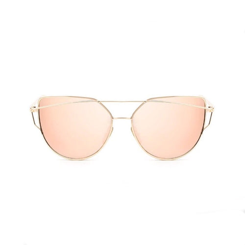 rose gold sunglasses with gold double frames edgability