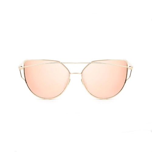rose gold sunglasses with gold double frames edgability