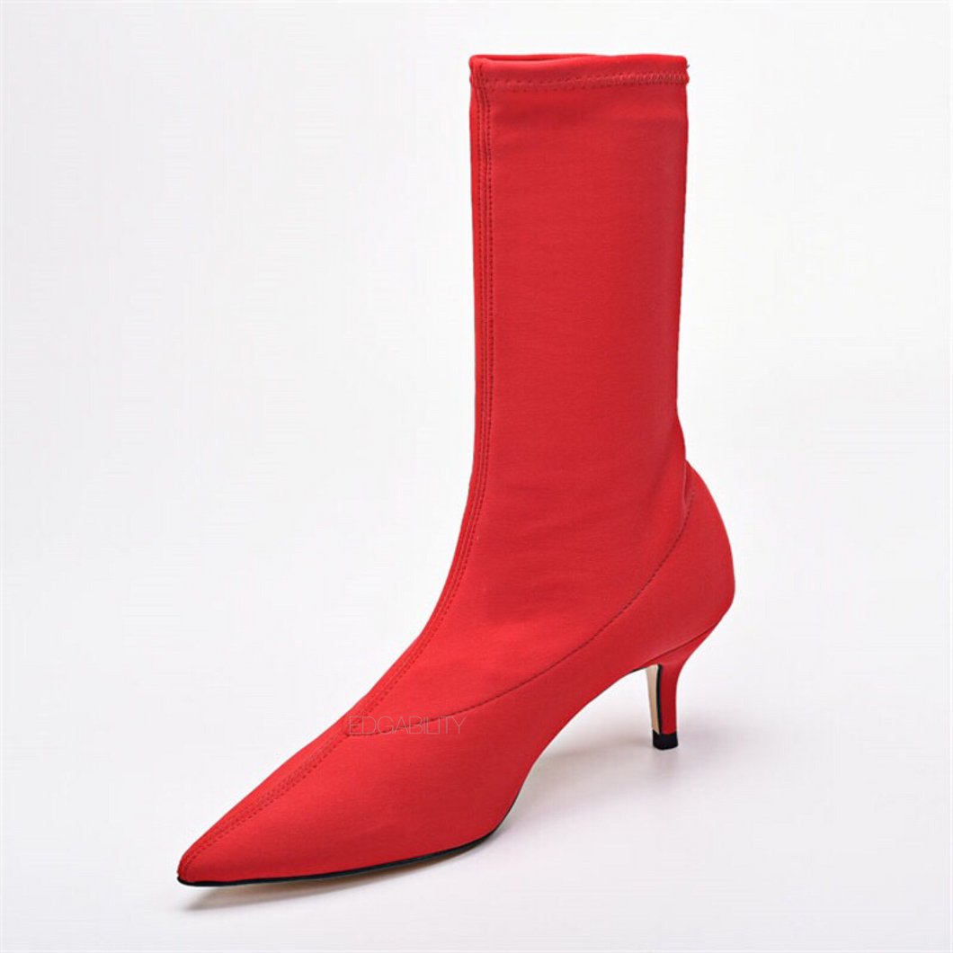 red boots with kitten heels edgability