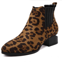leopard print booties with cut heel edgability