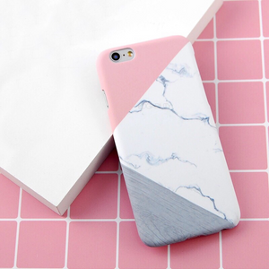 pink and grey marble print matte iphone case edgability