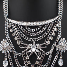 layered necklace statement necklace silver jewellery edgability top view