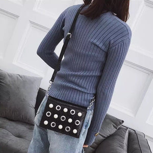 studded bag black bag sling bag edgability model view