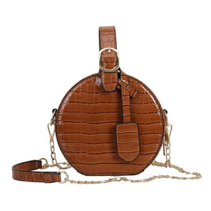 brown bag croc skin bag box bag round bag edgability