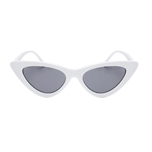 cat eye sunglasses white sunglasses edgability front view