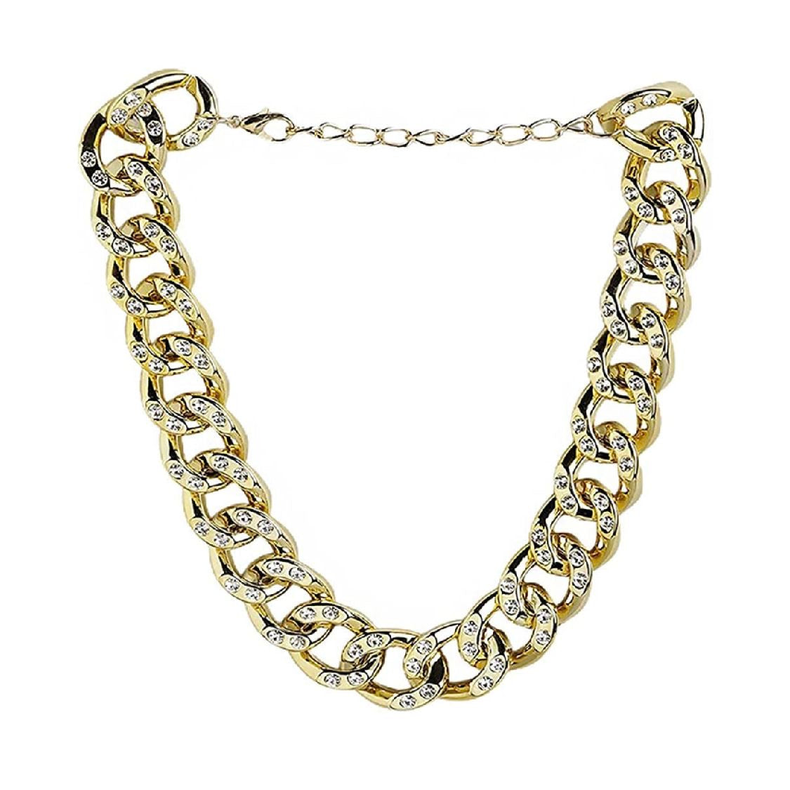 Diamond studded hotsell gold chain