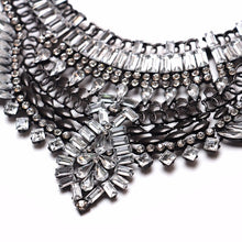 silver necklace layered statement jewelry edgability detail view