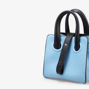 blue bag bucket bag mini bag sling bag edgability side view