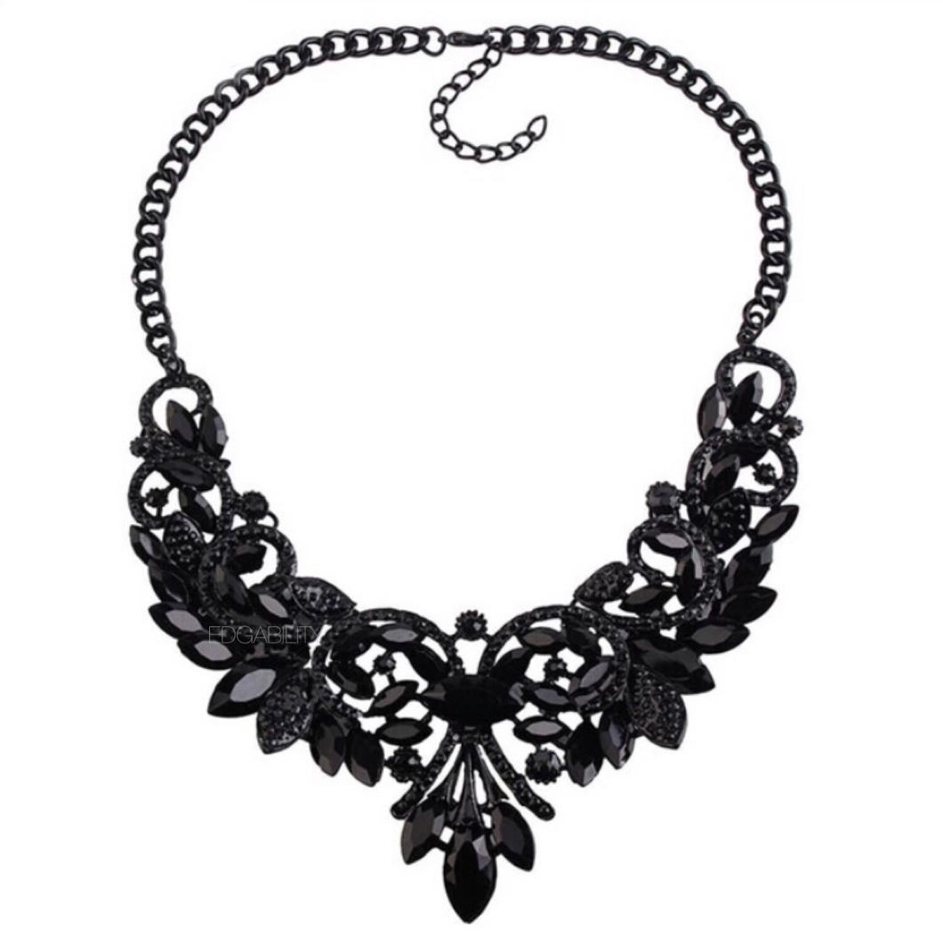 Black online necklace design