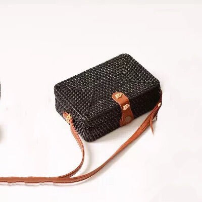 rattan bag black bag box bag edgability