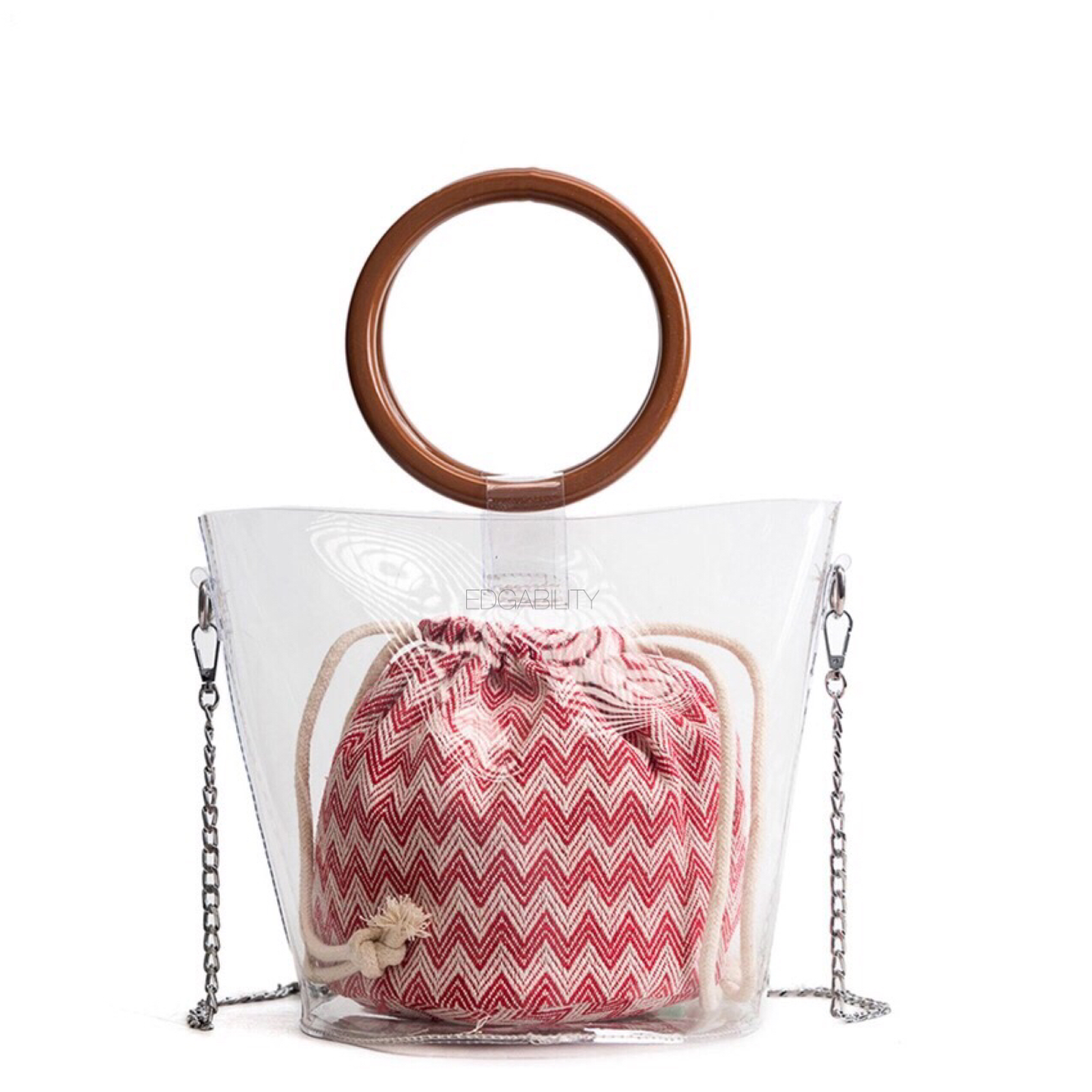 Irina Clear Bag Shop Women s Bucket Bags Online EDGABILITY