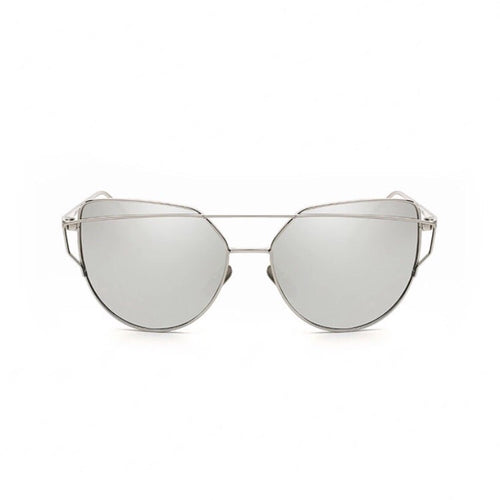 silver sunglasses with silver double frames edgability