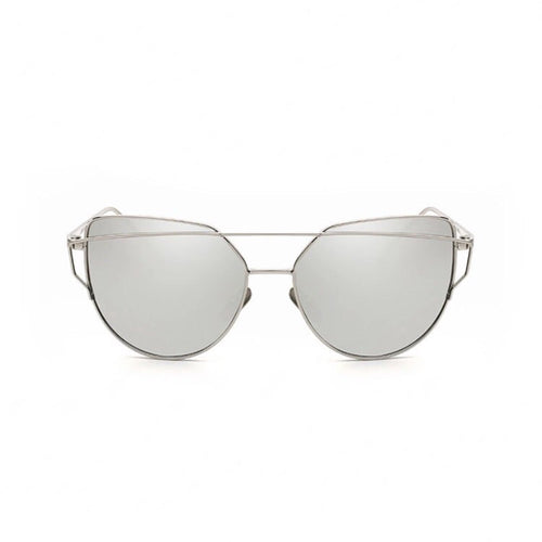 silver sunglasses with silver double frames edgability