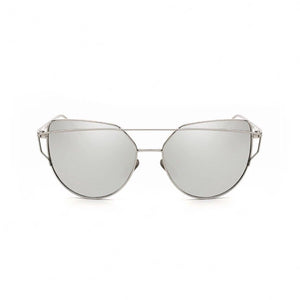 silver sunglasses with silver double frames edgability