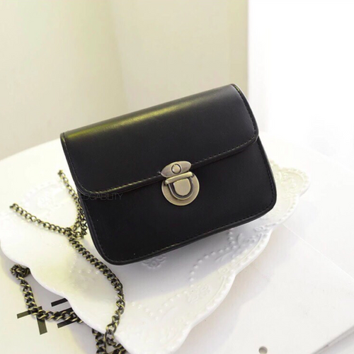 small black purse gunmetal clasp edgability