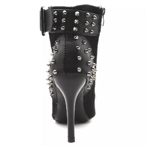 ankle boots studded boots black boots edgability back view