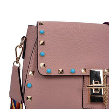 studded bag dusty rose handbag edgability detail view