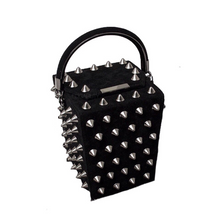 black bag studded bag vintage bag edgability