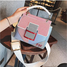 striped bag trendy bag womens bag edgability front view