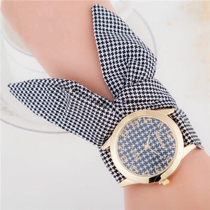 houndstooth scarf black white watch edgability