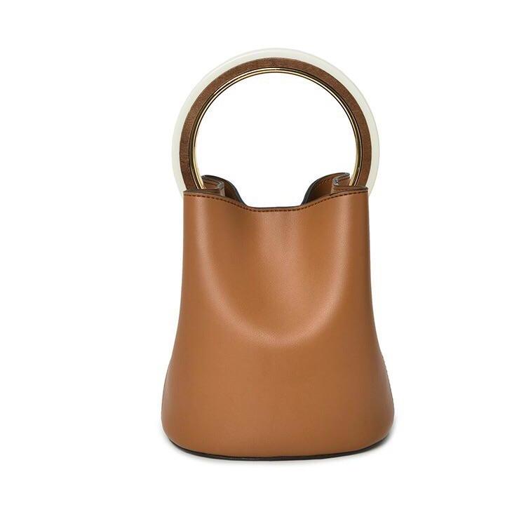 tan bag bucket bag luxury bag wristlet edgability