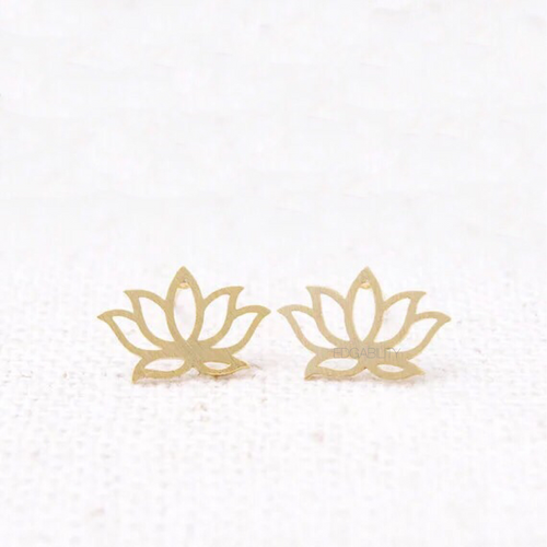 diwali lotus gold earrings edgability