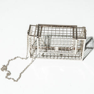 cage bag metallic bag edgy fashion edgability