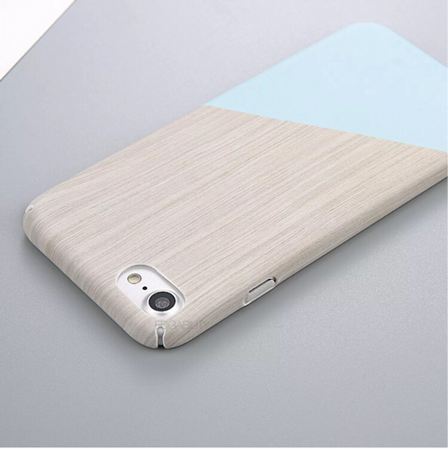 graphic blue and wood texture iphone case edgability