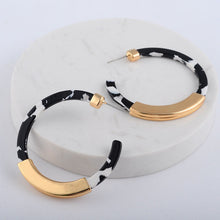 marble earrings statement jewelry gold earrings edgability top view