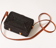 rattan bag black bag box bag edgability back view