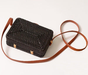 rattan bag black bag box bag edgability back view