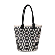 black bag tote bucket bag aztec bag edgability