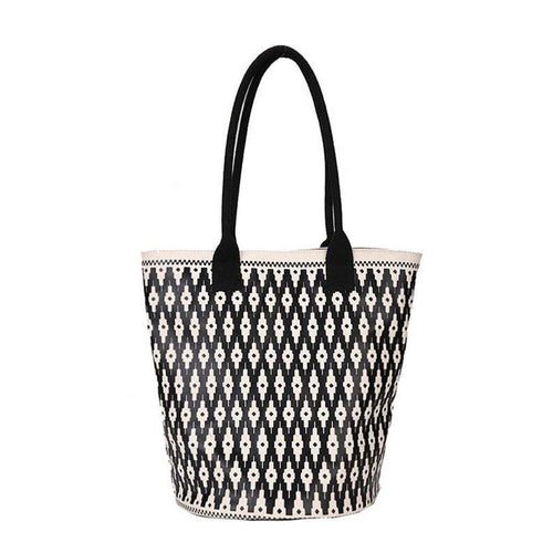 black bag tote bucket bag aztec bag edgability