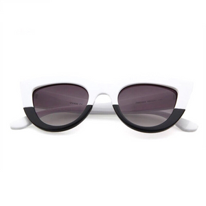 black and white shades trendy sunglasses edgability front view