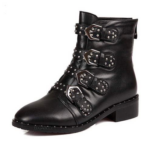 studded boots black boots edgability