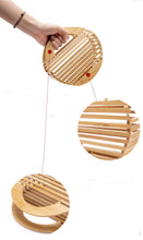 bamboo bag round bag box bag travel bag edgability angle view