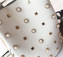 studded bag bucket bag white bag edgability detail view