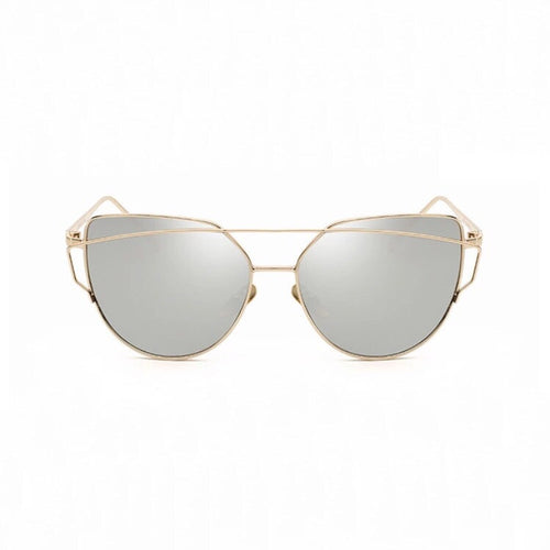 silver sunglasses with gold double frames edgability